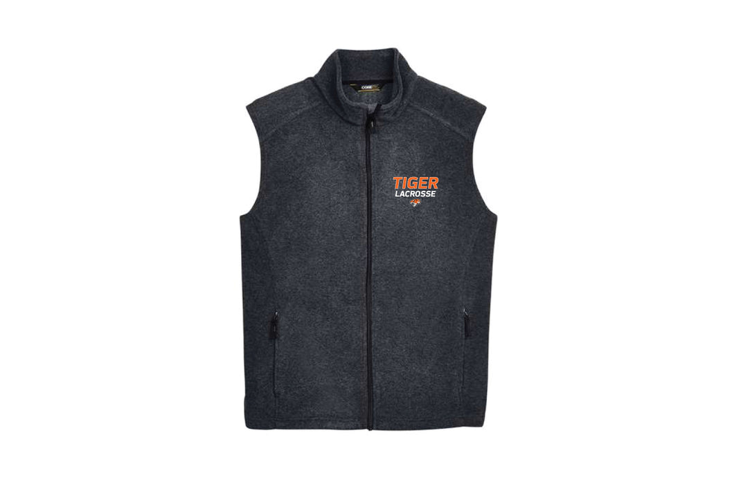 Tiger Lacrosse Men's Fleece Vest - Graphite Charcoal