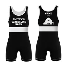 Smitty's Wrestling Barn Sublimated Men's Singlet - Blue/Black/Red