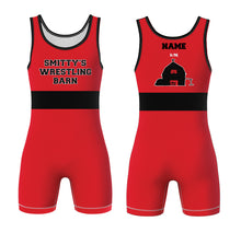 Smitty's Wrestling Barn Sublimated Men's Singlet - Blue/Black/Red