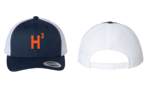 H3 Field Hockey Mesh Trucker Hat - Navy/White