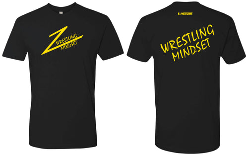 Wrestling Mindset Cotton Crew Tee - Black