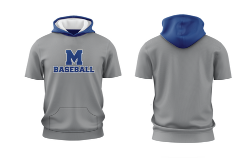 Montclair Baseball Sublimated Short Sleeve Hoodie