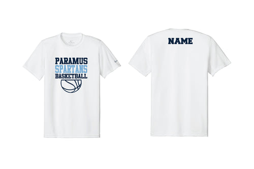 Paramus Basketball Nike DryFit Tee - White (Design 1)