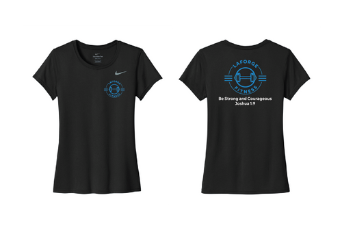LaForge Fitness Women's Nike DryFit Crew Tee - Black