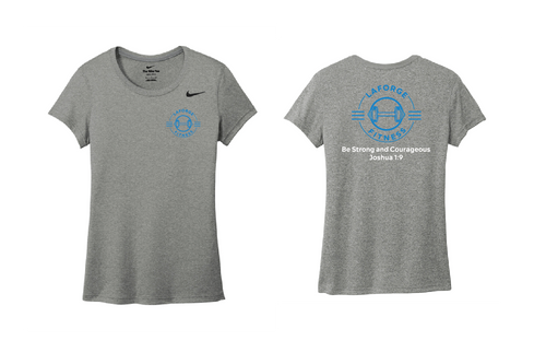 LaForge Fitness Women's Nike DryFit Crew Tee - Gray