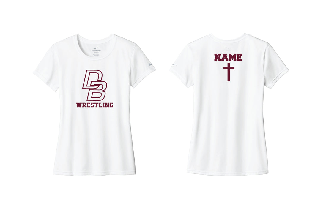 Don Bosco Prep Wrestling Women's Nike DryFit Crew Tee - White