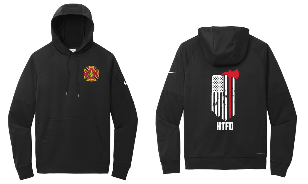 Custom Fire Department Nike Men's Hoodie - Black