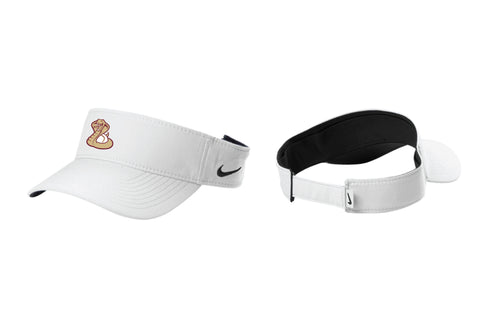 CT Cobras Baseball Adjustable Nike Visor - White