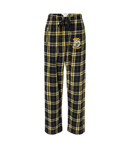 Oradell Softball Women's Flannel Pajama Pants - Black / Gold