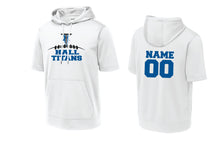 Hall Titans Football Performance Hoodie Drip Design - White