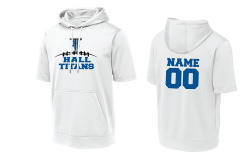 Hall Titans Football Performance Hoodie Drip Design - White