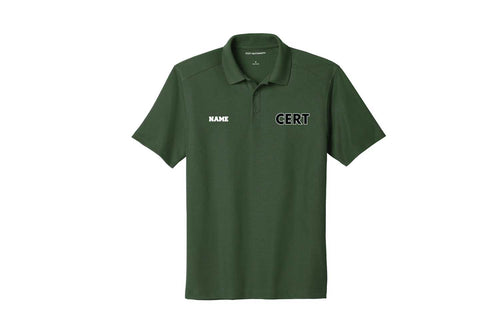 CERT Response Team Performance Pique Polo - Forest Green
