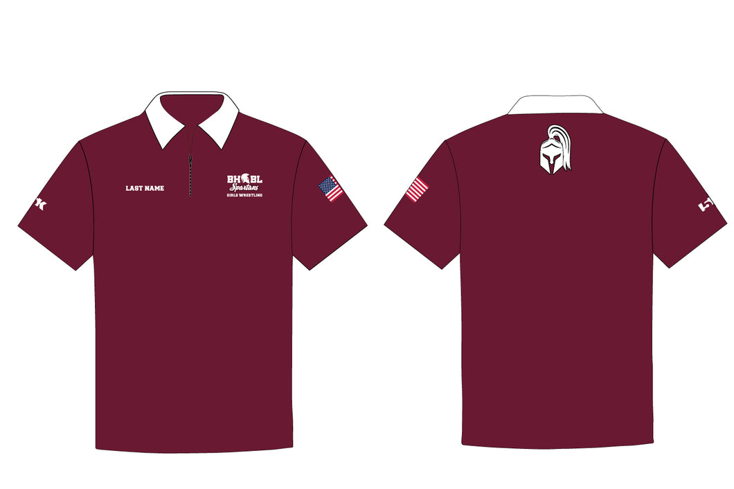 BHBL Wrestling Sublimated Polo Shirt