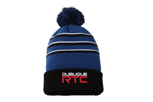 Dubuque RTC Pom Beanie - Royal/Black