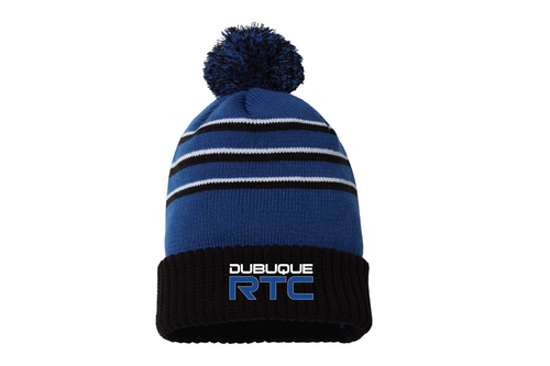 Dubuque RTC Pom Beanie - Royal/Black