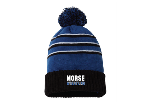 Morse Wrestling Pom Beanie - Royal/Black