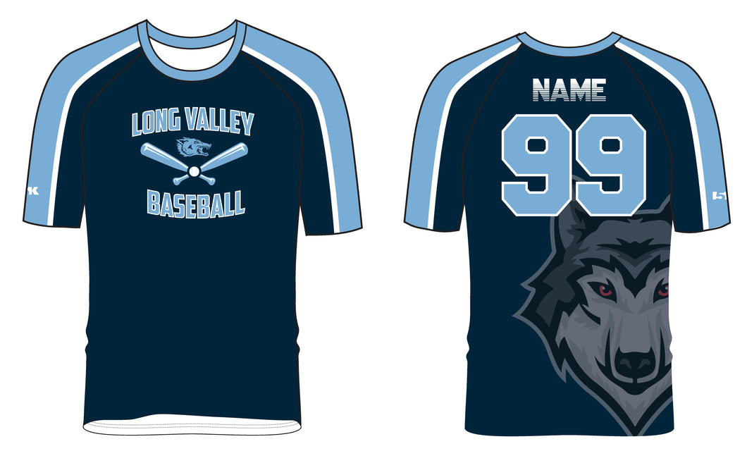 Long Valley Baseball Sublimated Practice Shirt - Design 1