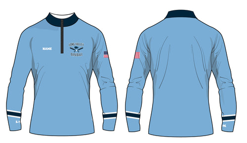 Long Valley Baseball Sublimated Quarter Zip - Design 2