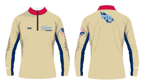 Falcons Baseball Sublimated Quarter Zip - Design 3