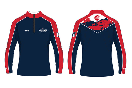 Mill River Wrestling Sublimated Quarter Zip - Design 2