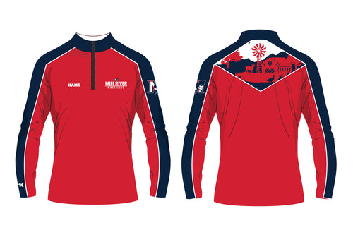 Mill River Wrestling Sublimated Quarter Zip - Design 1