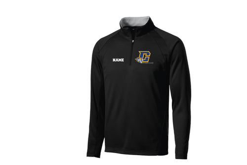 Central Wrestling 1/4 zip - Black