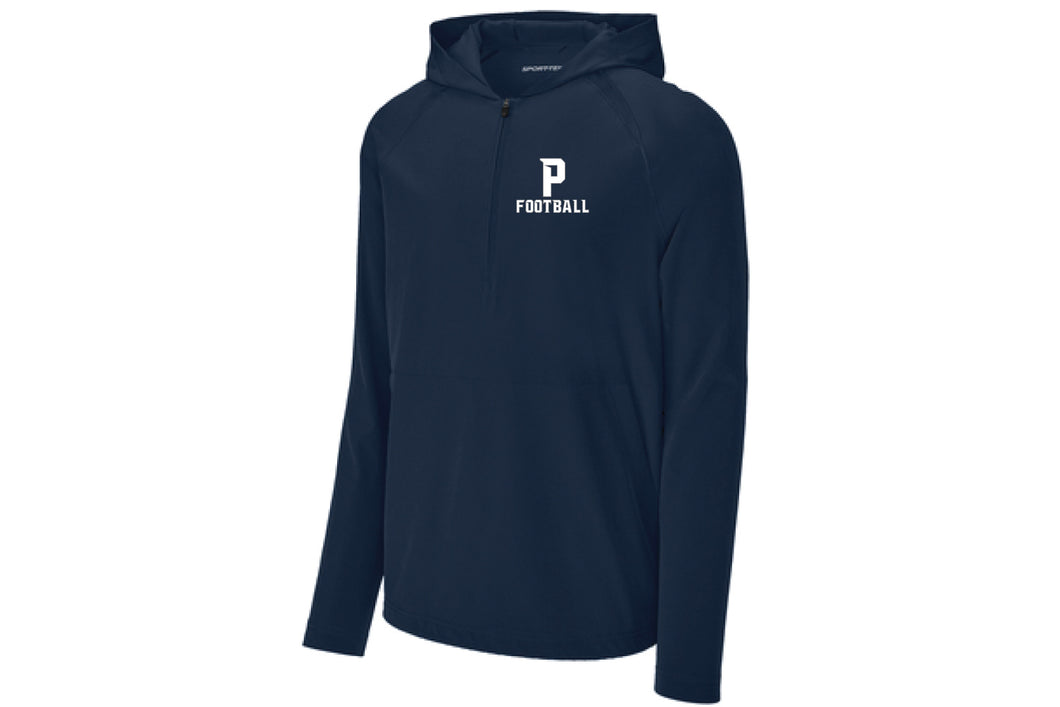 Paramus Football 1/2 Zip Hooded Jacket - Navy