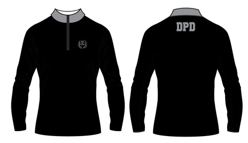 Dumont Police Sublimated Quarter Zip - Black (Design 1)