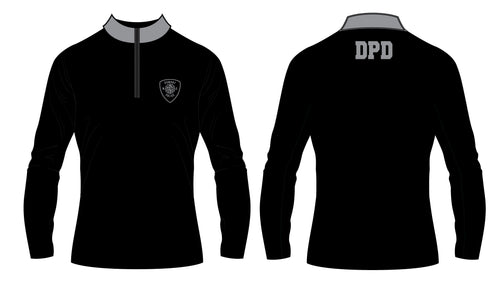 Dumont Police Sublimated Quarter Zip - Black (Design 3)