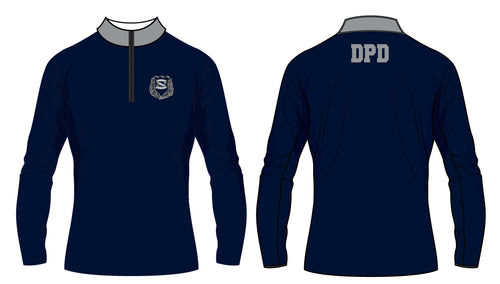 Dumont Police Sublimated Quarter Zip - Navy (Design 1)