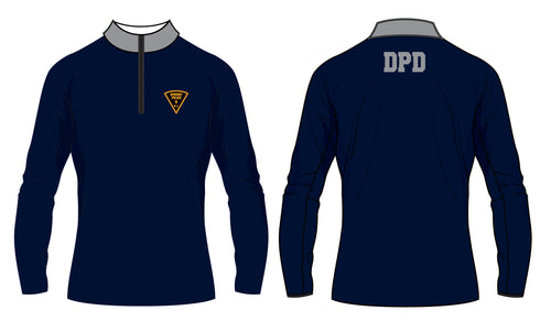 Dumont Police Sublimated Quarter Zip - Navy (Design 2)