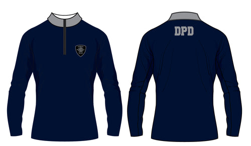 Dumont Police Sublimated Quarter Zip - Navy (Design 3)