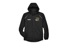 Central Wrestling Men's Hooded Rain Jacket - Black