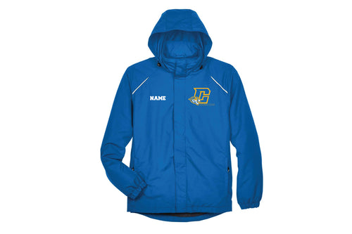 Central Wrestling Men's Hooded Rain Jacket - Royal