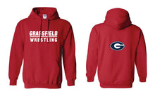 Grassfield Grizzlies Wrestling Cotton Hoodie - Red