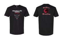 Red Nose Cotton Crew Tee - "Bisons Tournament" (Black)
