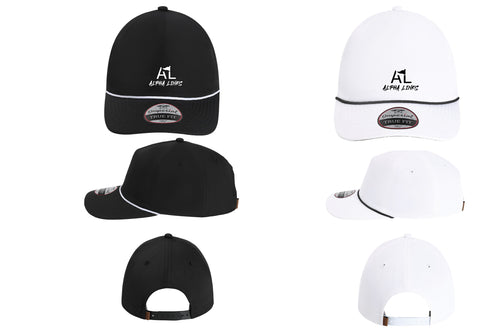 Alpha Links Snapback Cap - Black/White