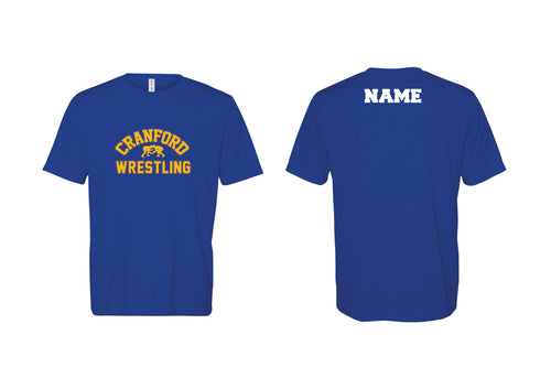 Cranford Wrestling DryFit Performance Tee - Royal