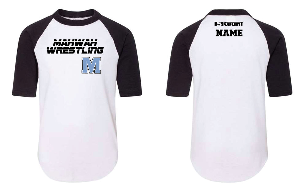 Mahwah Wrestling Baseball Shirt