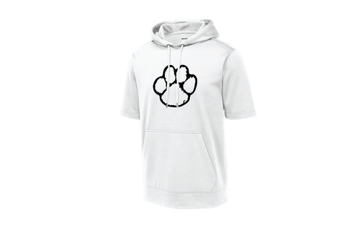 Hackettstown Football Short Sleeve Hoodie - Design 2 (White)