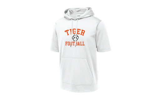 Hackettstown Football Short Sleeve Hoodie - Design 1 (White)