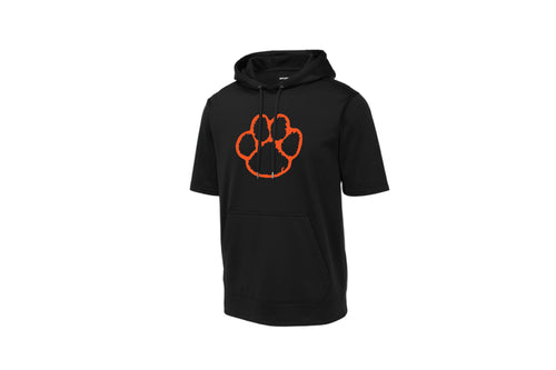 Hackettstown Football Short Sleeve Hoodie - Design 2 (Black)