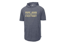 Pope John HS Football "Vs. Everybody" Short Sleeve Hoodie - Heather Navy