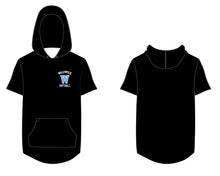 Waldwick Softball Sublimated Short Sleeve Hoodie - Black