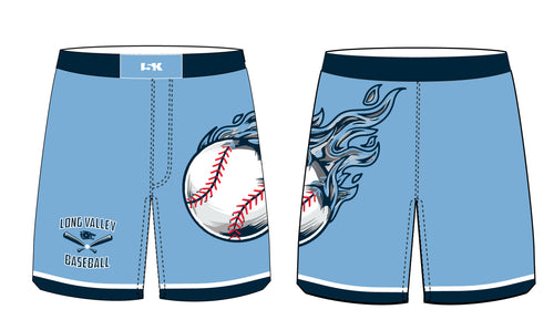 Long Valley Baseball Sublimated Practice Shorts - Design 2