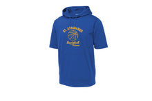 St. Athanasios Basketball Short Sleeve Hoodie - Royal