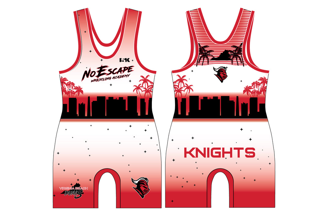 No Escape Wrestling Academy Sublimated Men's Singlet - Design 6