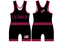 Leonia Wrestling Sublimated Men's Singlet - Design 1