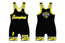 Scorpions Wrestling Sublimated Men's Singlet Design 1 - Traditional Camo