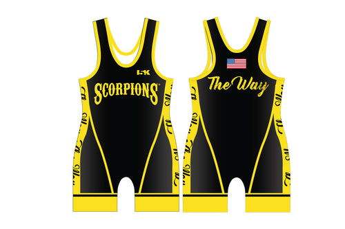 [NEW] Scorpions Wrestling Sublimated Men's Singlet - Design 4